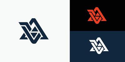 abstrakt brev en logotyp design. ikoner för företag av lyx, elegant, enkel. vektor