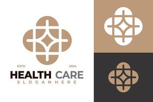 medizinisch Gesundheit Pflege Logo Design Vektor Symbol Symbol Illustration