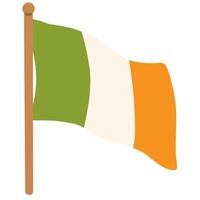 Gekritzel Irland Flagge vektor