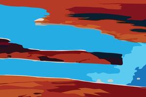 abstrakt blå sjö landa konst måla bakgrund vektor