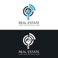 Vektor echt Nachlass Konstruktion Eigentum Haus Logo