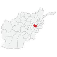 afghanistan Karta. Karta av afghanistan med huvudstad stad kabul vektor