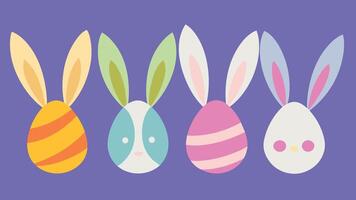 wunderlich Ostern Hase Schwänze herrlich Vektor Kunst zum Ihre Frühling Kreationen