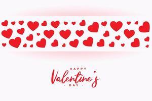 Valentinstag Tag schön Hintergrund mit Liebe Herzen Dekoration vektor