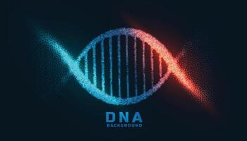 Digital DNA Design gemacht mit Partikel Hintergrund vektor