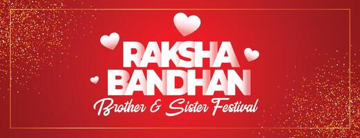 schön Raksha Bandhan indisch Festival Banner Design vektor