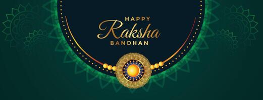 traditionell schön Raksha Bandhan Festival Banner Design vektor