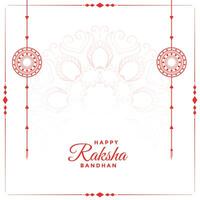 glücklich Raksha Bandhan Festival Hintergrund mit Text Raum vektor