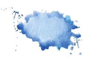 abstrakt Blau Aquarell Hand gemalt Textur Hintergrund vektor