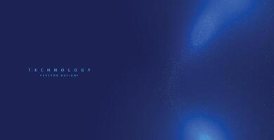 Blau Technologie Partikel glühend Digital Hintergrund Design vektor