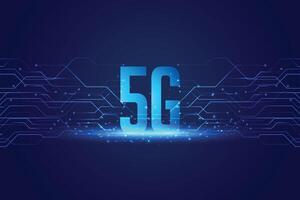 digital 5g teknologi begrepp bakgrund för Super snabb hastighet vektor