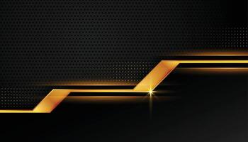 stilvoll schwarz und golden vip Hintergrund Design vektor