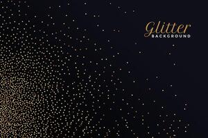 gyllene glitter brista bakgrund design vektor