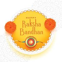 skön indisk festival Raksha bandhan firande bakgrund vektor