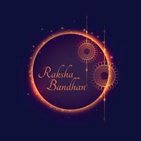 Raksha bandhan indisk traditionell festival bakgrund design vektor