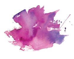 lila Aquarell nass Hand gemalt Spritzer Hintergrund vektor
