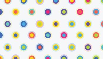 skön färgrik polka prickad mönster bakgrund vektor