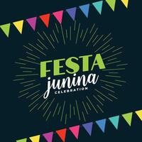 Brasilien Juni festa junina Feier Festival Hintergrund vektor