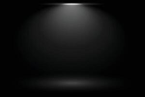 svart bakgrund med fokus fläck ljus vektor