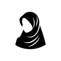 Frauen hijab Schönheit Vektor-Logo-Vorlage vektor