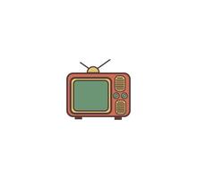 Fernseher retro Symbol Vektor Design