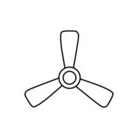 propeller ikon vektor uppsättning. skruva illustration tecken. blad symbol eller logotyp.