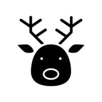 rådjur vektor ikon. älg illustration tecken. horn symbol. jakt logotyp.