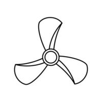 Propeller Symbol Vektor Satz. Schraube Illustration unterzeichnen. Klinge Symbol oder Logo.