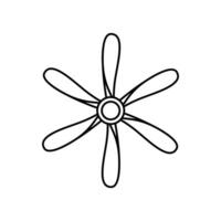 Propeller Symbol Vektor Satz. Schraube Illustration unterzeichnen. Klinge Symbol oder Logo.