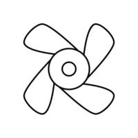 propeller ikon vektor uppsättning. skruva illustration tecken. blad symbol eller logotyp.