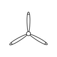 propeller ikon vektor uppsättning. skruva illustration tecken. blad symbol eller logotyp.