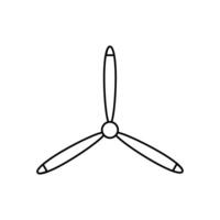 Propeller Symbol Vektor Satz. Schraube Illustration unterzeichnen. Klinge Symbol oder Logo.