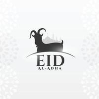 eid al Adha muslim festival hälsning design vektor