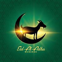 eid al adha Bakrid Festival wünscht sich schön Hintergrund vektor