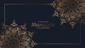 Arabeske Stil dekorativ Mandala Muster Hintergrund vektor