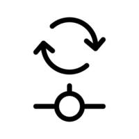 Aktualisierung Verbindung Symbol Vektor Symbol Design Illustration