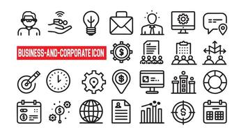 uppsättning av 50 företag och företags- linje ikoner uppsättning. företag och företags- översikt ikoner med redigerbar stroke samling. vektor