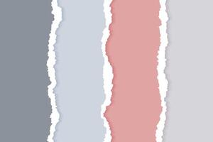 Pastell- Farbe zerrissen zerrissen Papier Blätter vektor