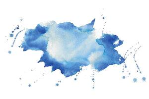 nett Blau Aquarell beflecken Textur Hintergrund Design vektor