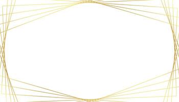 elegant golden geometrisch Linien auf Weiß Hintergrund vektor