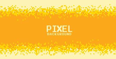Gelb und Orange Schatten Pixel Hintergrund Design vektor