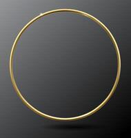 gyllene realistisk ringa vektor mall ram bakgrund eller textur