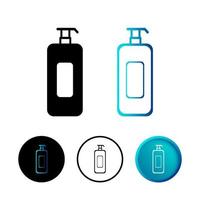 abstrakte Shampoo-Symbolillustration vektor