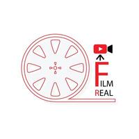 Film echt Symbol, Film Produktion Logo, Vektor Illustration