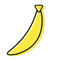 Gliederung Banane Symbol vektor