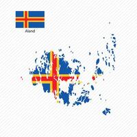 vektor illustration med ett land nationell flagga med form av ett land Karta