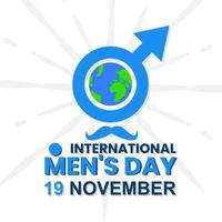 Happy Men's Day International 19. November vektor