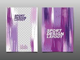 sport design layout ,mall design, sport bakgrund, lila tona vektor