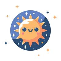 eben Design Astronomie Solar- Sonne Vektor Illustration