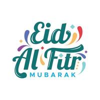 eid al fitr Mubarak Vektor Design